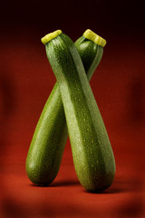 TWO COURGETTES / ZUCCHINI