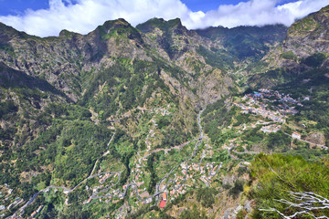Fototapeta premium Valley of the Nuns, Curral das Freiras on Madeira Island, Portugal
