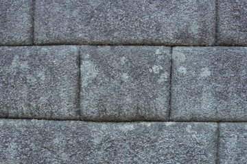 An ancient wall of the inca civilization in Machu Pichuu Cuzco, Peru