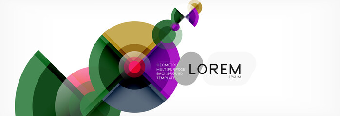 Obraz premium Circle abstract background