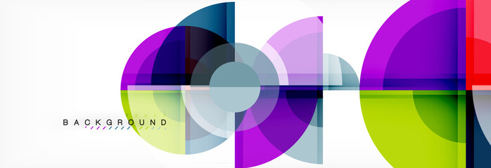 Obraz na płótnie Canvas Vector fantastic circle modern geometric background template