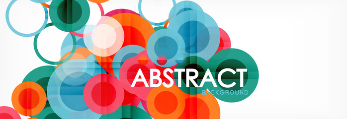 Circle composition abstract background