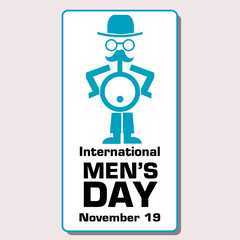 The-symbol-of-Mars-as-a-man-and-the-text-International-men's-day-Vector-illustration.