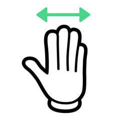 Obraz premium パネルタッチ アイコン（漫画風）