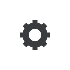 Gear icon. Vector settings sign. Element for design mobile app or website