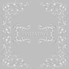 vector background with paper border decoration,