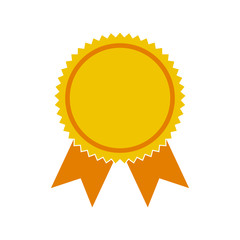 Award Icon in trendy flat style isolated on white background. Badge symbol for web design. Medal icon