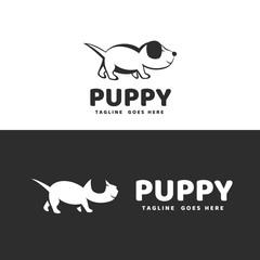 Logo template. A dog image logo, suitable for business that is associated with pets.

