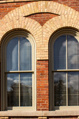 Obraz premium Arch Windows with Brickwork