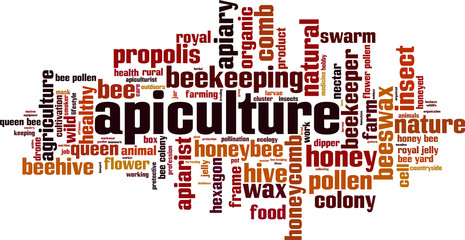 Apiculture word cloud