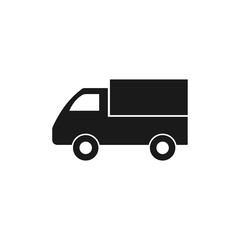 Truck icon. Delivery icon. Fast shipping delivery truck flat icon for apps and web.