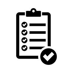 checklist icon. checklist checkboard icon vector