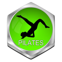 Pilates button - 3D illustration