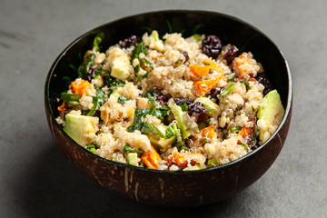 Quinoa salad in a bowl
