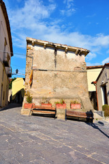 the historic center of Agropoli Salerno Italy
