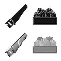 Vector design of farm and agriculture symbol. Set of farm and plant stock symbol for web.