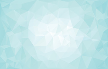 Obraz premium Geometric blue triangular texture polygonal background with copy space 