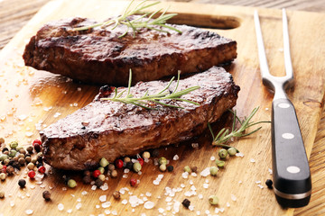 Barbecue Rib Eye Steak or rump steak - Dry Aged Wagyu Entrecote Steak