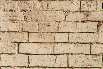 white wall texture background for Old white brick wall rough surface.