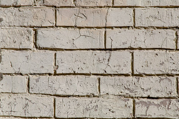 white wall texture background for Old white brick wall rough surface.