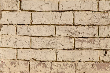 white wall texture background for Old white brick wall rough surface.