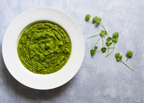 Homemade broccoli soup.