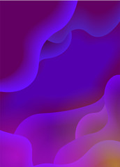 Colorful geometric background. Fluid shapes composition. Eps10 vector.