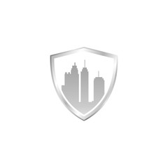 elegant cctv company for city protection security vector logo design