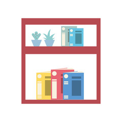 library shelving isolated icon