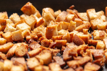 background square dry bread crumbs