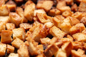 background square dry bread crumbs