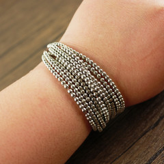 Women wrist wear silver bracelet 