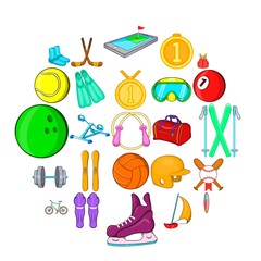 Pro icons set. Cartoon set of 25 pro vector icons for web isolated on white background