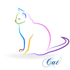Logo cat silhouette
