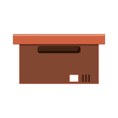 office carton box isolated icon