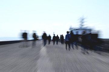 Fototapeta premium Passeggiata al molo