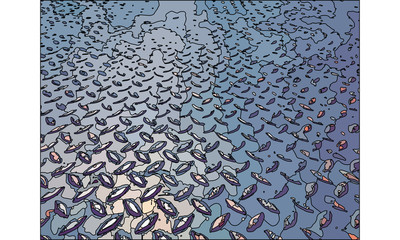 Metal walkway texture with diamond plate pattern in an industrial factory setting, suitable for industrial background, construction, and safety concept.