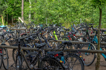 Parkplatz für das Fahrrad