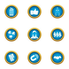 Covenant icons set. Flat set of 9 covenant vector icons for web isolated on white background