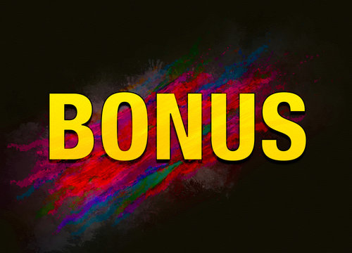 Bonus colorful paint abstract background