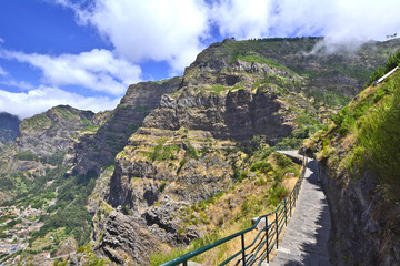 Fototapeta na wymiar Scenery near Curral das Freiras, Madeira island, Portugal