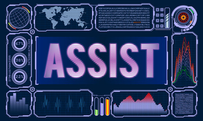 Futuristic User Interface With the Word Assist