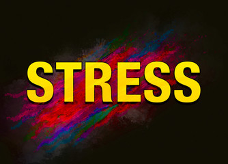 Stress colorful paint abstract background