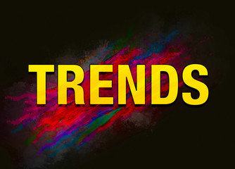 Trends colorful paint abstract background
