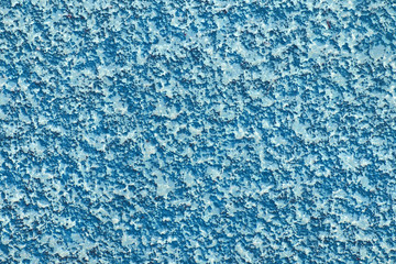 Blue old venetian cement plaster wall background. Close up