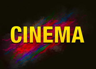 Cinema colorful paint abstract background