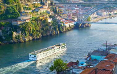 Cruise ship. Douro river. Portugal