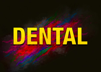Dental colorful paint abstract background