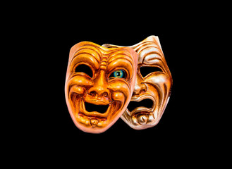 Comedy and Tragedy theatrical venetian mask