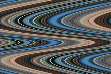 Multicolored wavy stripes. illustration